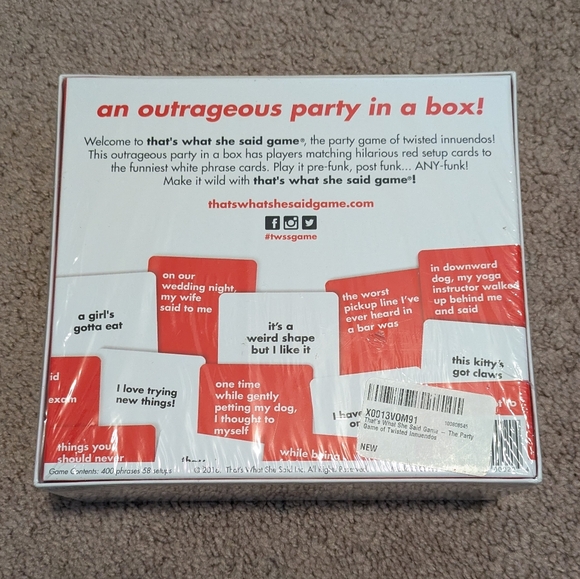 NWT that's what she said game - Picture 2 of 3